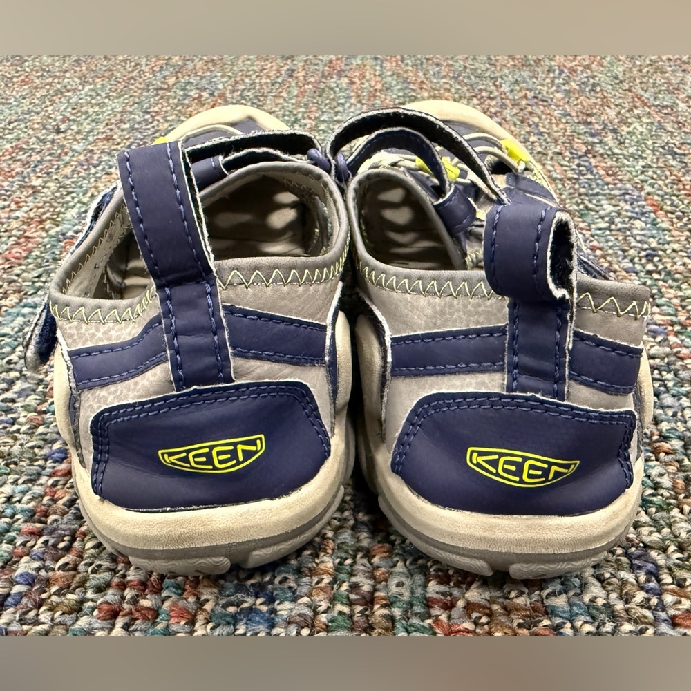 Keen Kids’ Blue and Yellow Outdoor Sandals, Size 6 - Picture 5 of 7